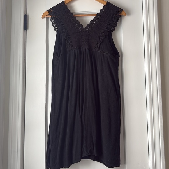 Dresses & Skirts - Mini Short A Line Summer Dress, Black, Small